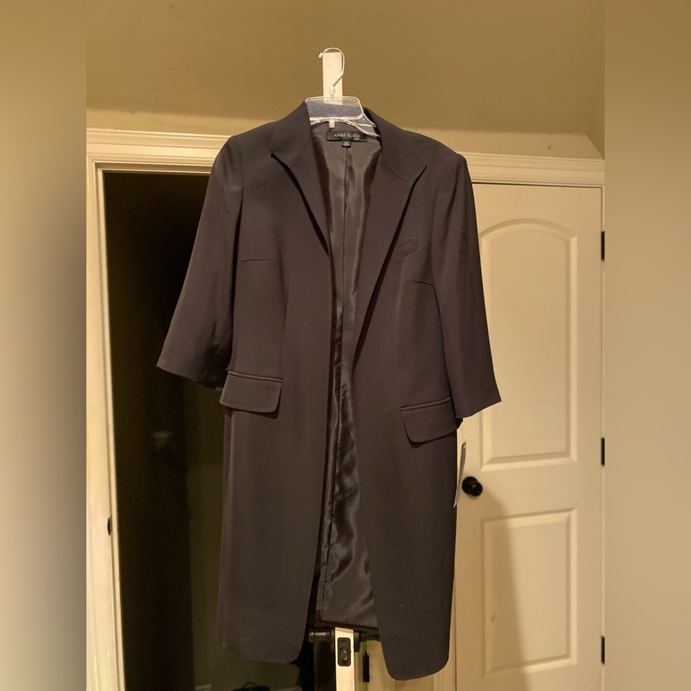 ANNE KLIEN black trench suit